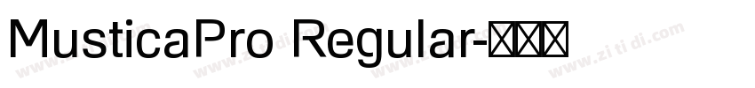 MusticaPro Regular字体转换
